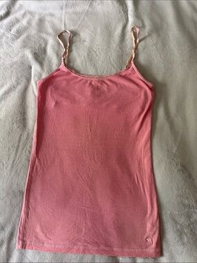 Abercrombie & Fitch Pink Lace Trim Cami Tank Top Y2K Size Small